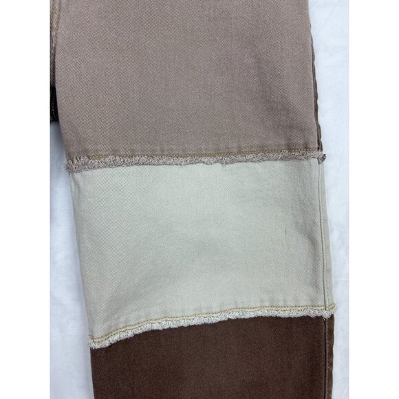 Hollister Women’s 27 Ultra High-Rise Dad Jeans Brown Beige Raw Edge - Picture 6 of 16